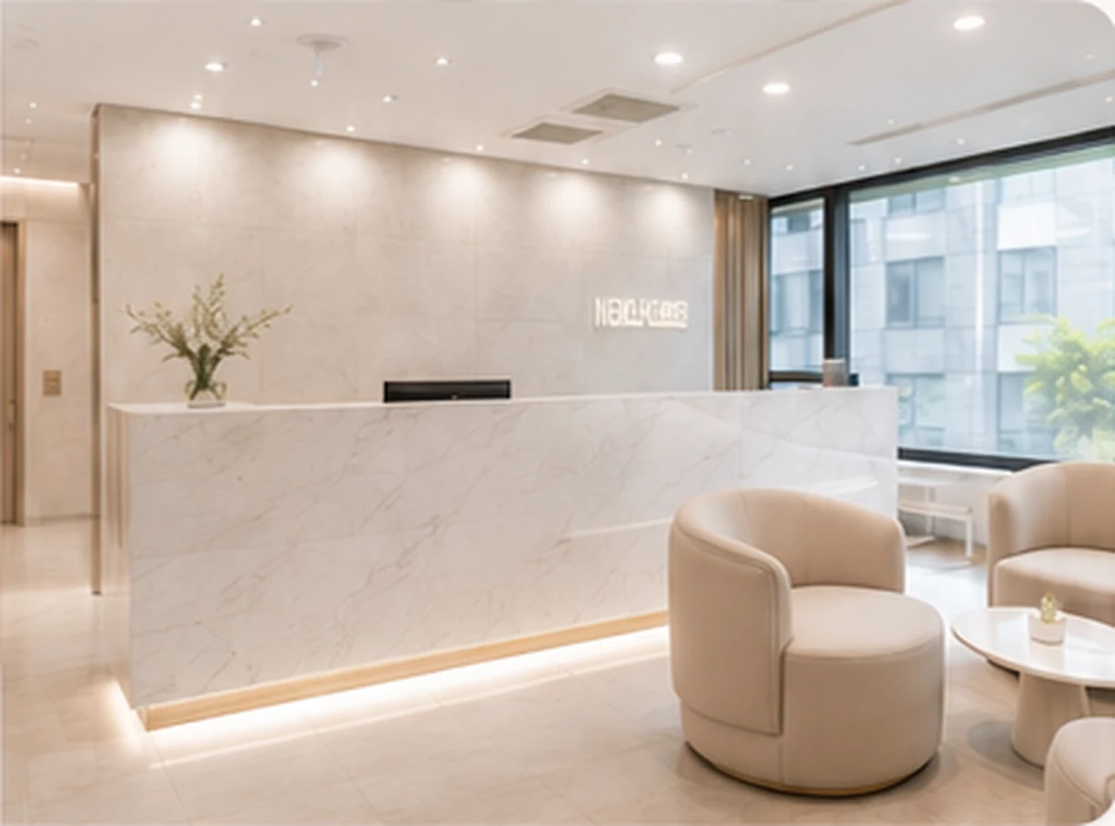 Reception at Newline Clinic, Seomyeon, Busan